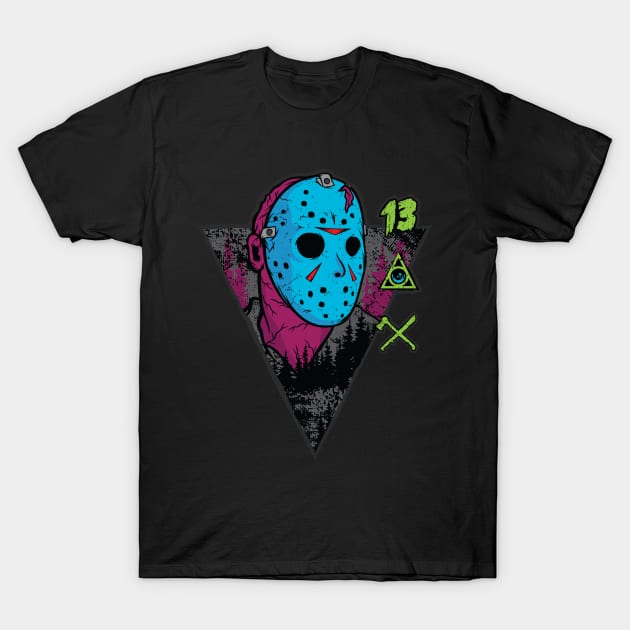 The Original Zombie - Jason (Retro Purple Version) T-Shirt by TerrorTalkShop